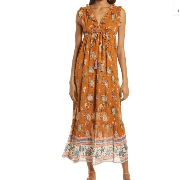 NWT MSRP $140 RAGA Morning Glories Maxi Dress - Size Large - Picture 3 of 14